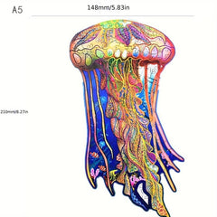 Jellyfish Marine Creatures Educational Puzzle Board