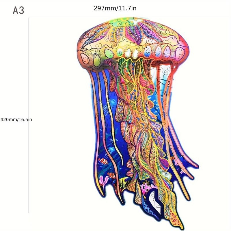 Jellyfish Marine Creatures Educational Puzzle Board