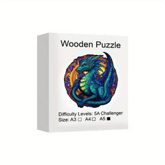 Wooden Dragon King Puzzle for Adults and Children