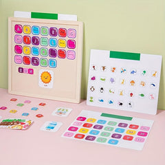 Wooden Magnetic Alphabet Spelling Words Puzzle