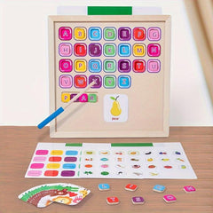 Wooden Magnetic Alphabet Spelling Words Puzzle