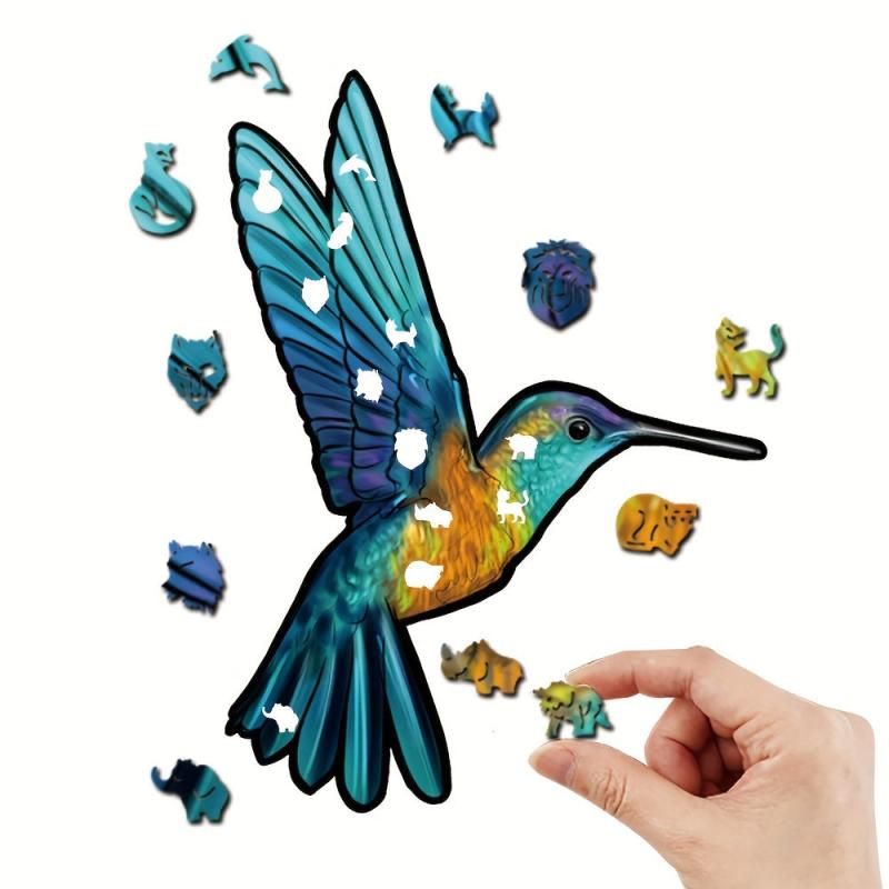 Wooden Puzzle Educational Toy Bird Irregular Shape Puzzle