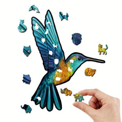 Wooden Puzzle Educational Toy Bird Irregular Shape Puzzle