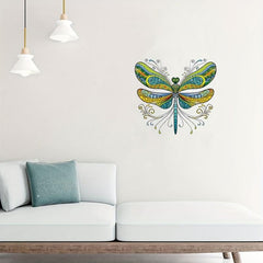 Dragonfly Pattern Wooden Puzzle Wall Hanging Model Toy