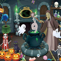 Halloween 1000 Pieces Puzzle Adult Horror Decor Pumpkin Jigsaw Educational Toy