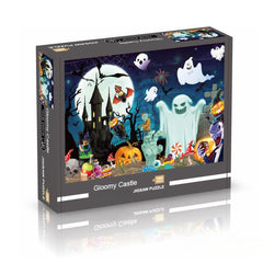 Halloween 1000 Pieces Puzzle Adult Horror Decor Pumpkin Jigsaw Educational Toy