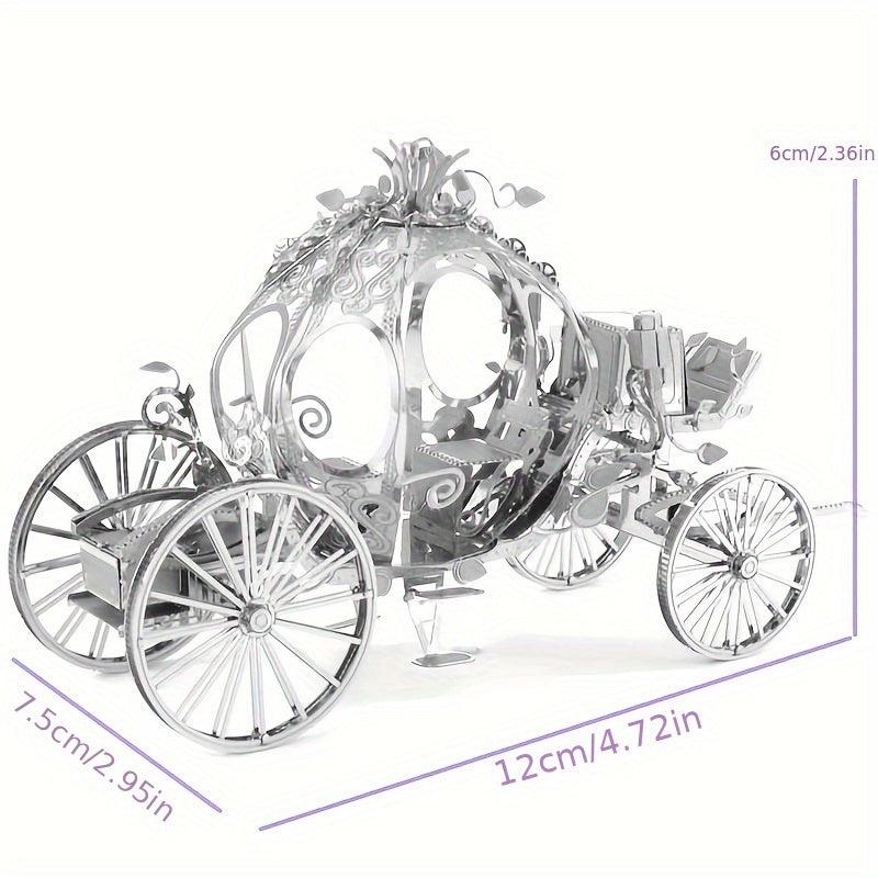 Princess Carriage DIY Metal Puzzle - Christmas Decoration Gift