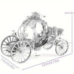Princess Carriage DIY Metal Puzzle - Christmas Decoration Gift