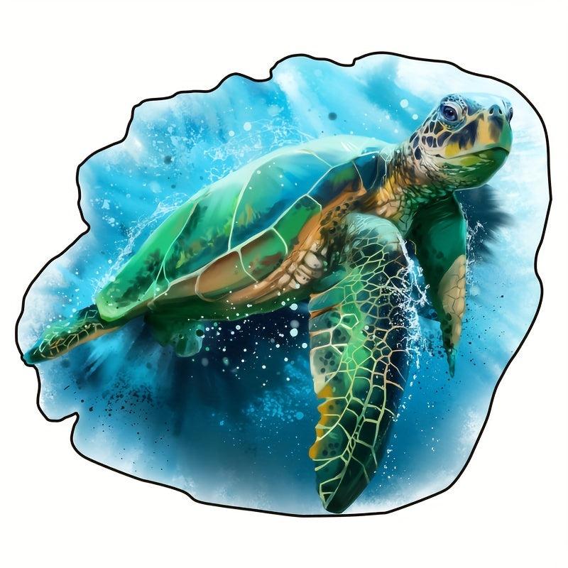 Irregular Deep Sea Turtle Wood Puzzle with Wooden Box