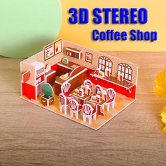 3D Jigsaw Puzzle Toy House Christmas Dessert House for Boys and Girls