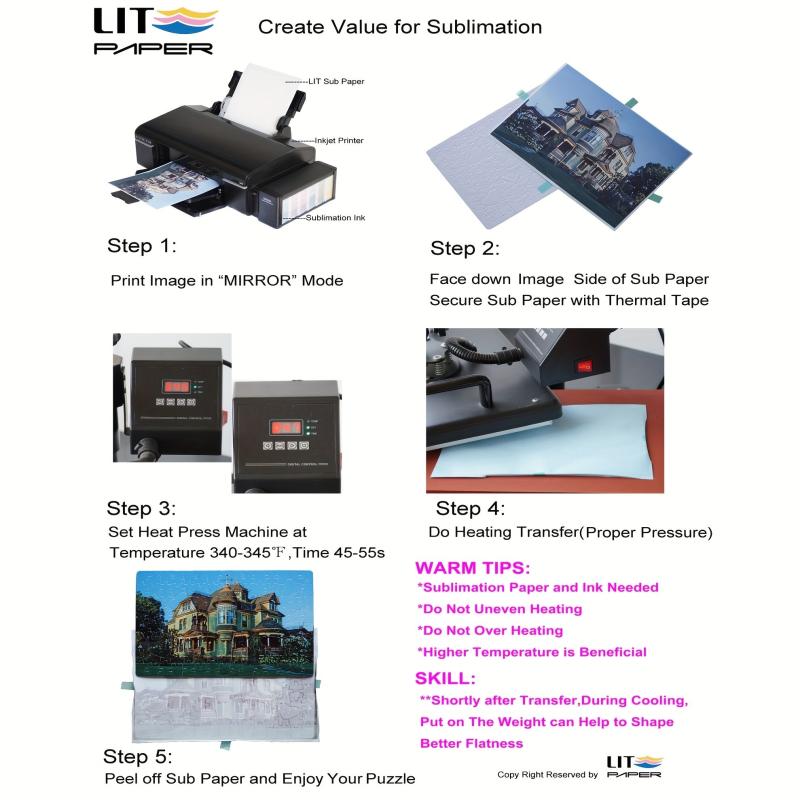 15 Piece Sublimation Jigsaw Puzzle Blanks Combo for Crafting