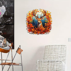 Wooden Jigsaw Puzzle Animal Wall Pendant Game