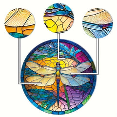 High Dragonfly Creative Wooden Puzzle - Unique Decorative Hand Crafted Design