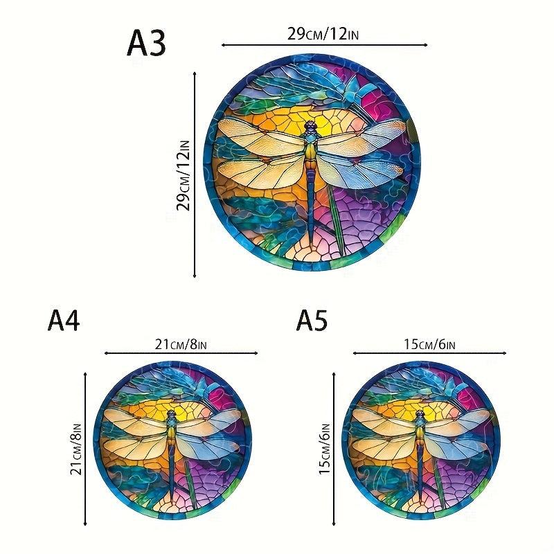 High Dragonfly Creative Wooden Puzzle - Unique Decorative Hand Crafted Design