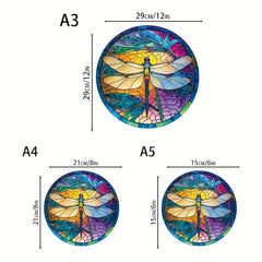 High Dragonfly Creative Wooden Puzzle - Unique Decorative Hand Crafted Design