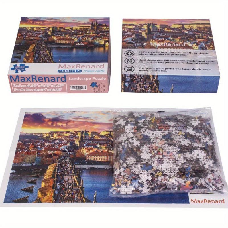 1000 Piece Jigsaw Puzzle Czech Prague Castle Christmas Gift Toy