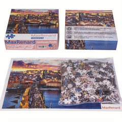 1000 Piece Jigsaw Puzzle Czech Prague Castle Christmas Gift Toy