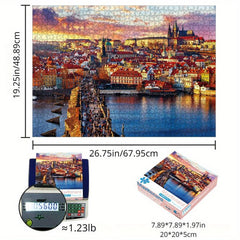 1000 Piece Jigsaw Puzzle Czech Prague Castle Christmas Gift Toy