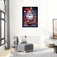 Santa Claus Wooden Puzzle Art Animal Shaped Jigsaw Puzzles Christmas Toys