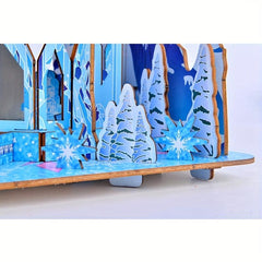 DIY Ice And Snow Castle 3D Wooden Puzzle Panel