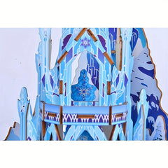 DIY Ice And Snow Castle 3D Wooden Puzzle Panel