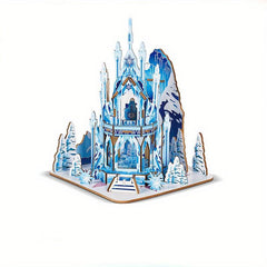 DIY Ice And Snow Castle 3D Wooden Puzzle Panel