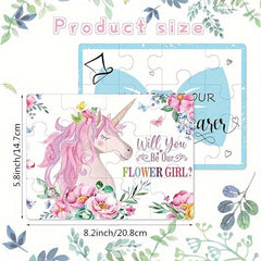 Wedding Puzzle Invitation Novel Style