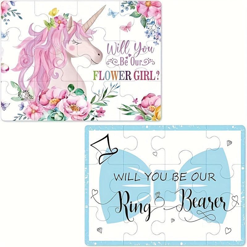 Wedding Puzzle Invitation Novel Style