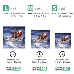 Christmas Colorful Light Puzzle Special Shaped Animal Puzzle For Adults