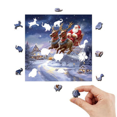 Christmas Colorful Light Puzzle Special Shaped Animal Puzzle For Adults
