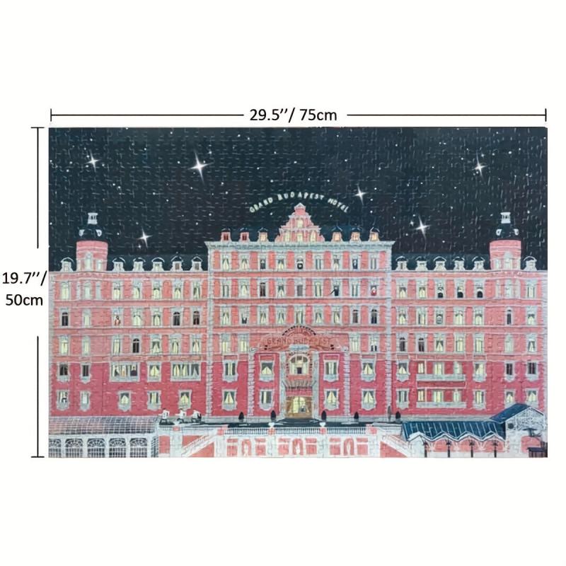 1000 Piece Wooden Jigsaw Puzzle Budapest Big Hotel