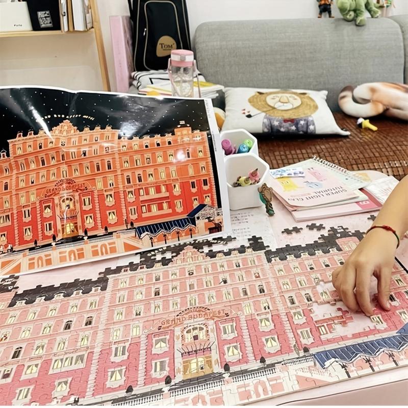 1000 Piece Wooden Jigsaw Puzzle Budapest Big Hotel
