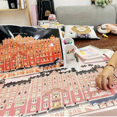1000 Piece Wooden Jigsaw Puzzle Budapest Big Hotel