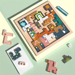 Animal Building Blocks Puzzle Educational Toy