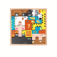 Animal Building Blocks Puzzle Educational Toy