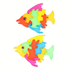 Small Fish Shape Puzzle Parts Random
