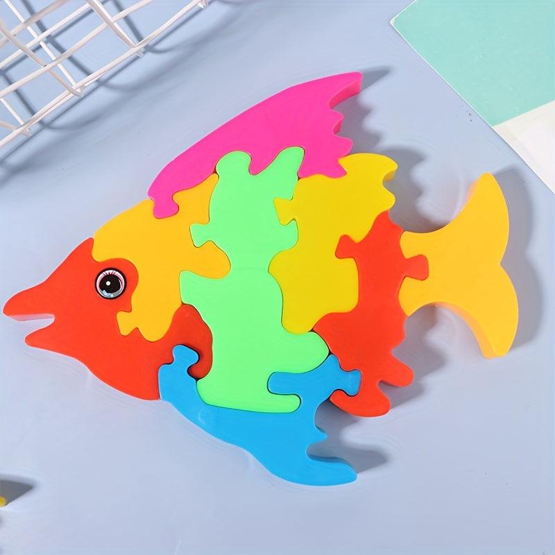 Small Fish Shape Puzzle Parts Random