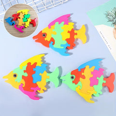 Small Fish Shape Puzzle Parts Random