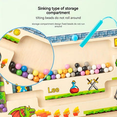 Magnetic Number Maze Montessori Puzzle Activity Board Educational Counting Game