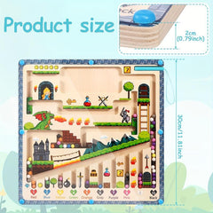 Magnetic Number Maze Montessori Puzzle Activity Board Educational Counting Game