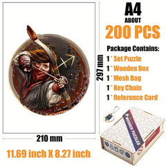 Sagittarius Wood Puzzle In Box