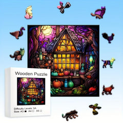 Wooden Puzzle Irregular Animals Party Games Christmas