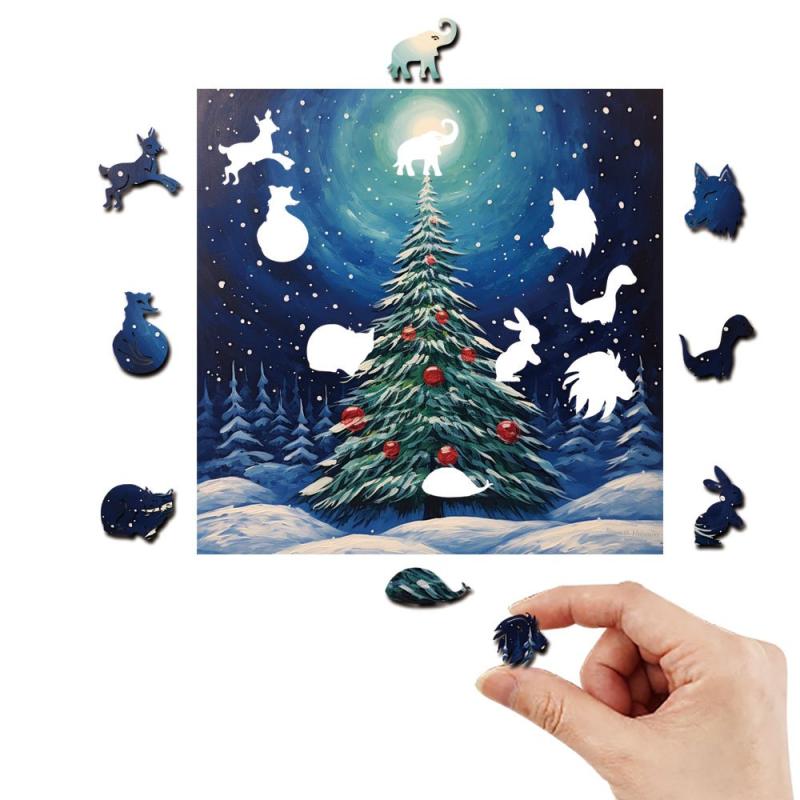 Animal Puzzle - Christmas Light Special Shaped - Adults Decompression