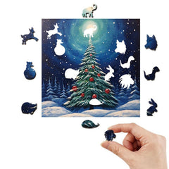 Animal Puzzle - Christmas Light Special Shaped - Adults Decompression
