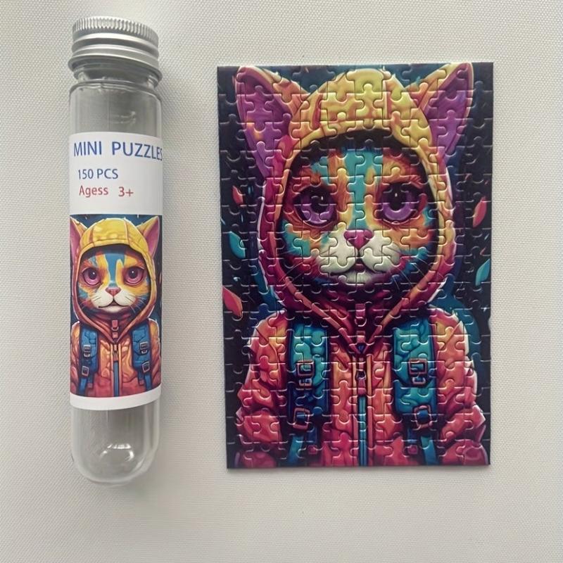 Mini Test Tube Puzzle Painting Jigsaw Toy (3 Packs)