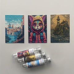 Mini Test Tube Puzzle Painting Jigsaw Toy (3 Packs)