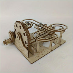 3D Wood Puzzle Track Ball Toy DIY Educational