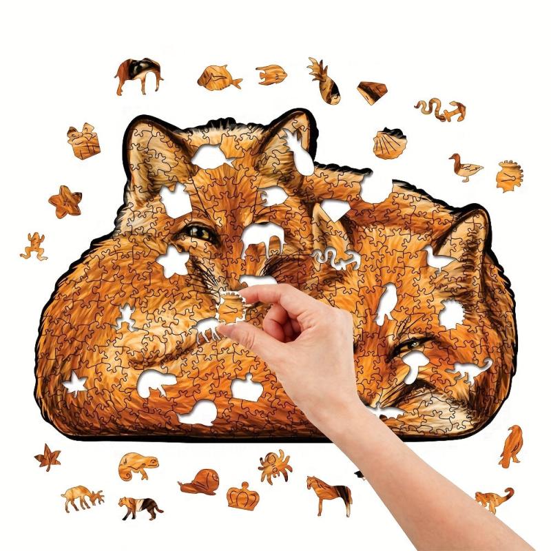 Fox Sisters Wooden Puzzle in Wooden Box