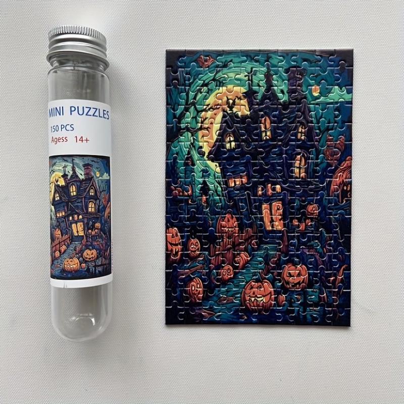 Halloween Mini Test Tube Puzzles Painting Toys Educational Jigsaw Puzzles