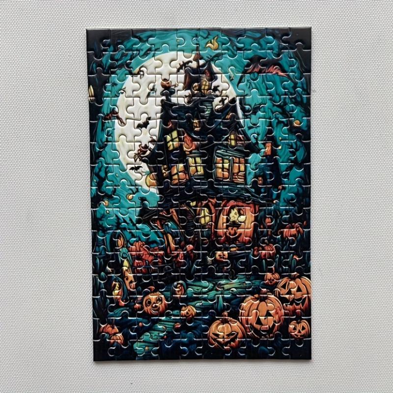 Halloween Mini Test Tube Puzzles Painting Toys Educational Jigsaw Puzzles
